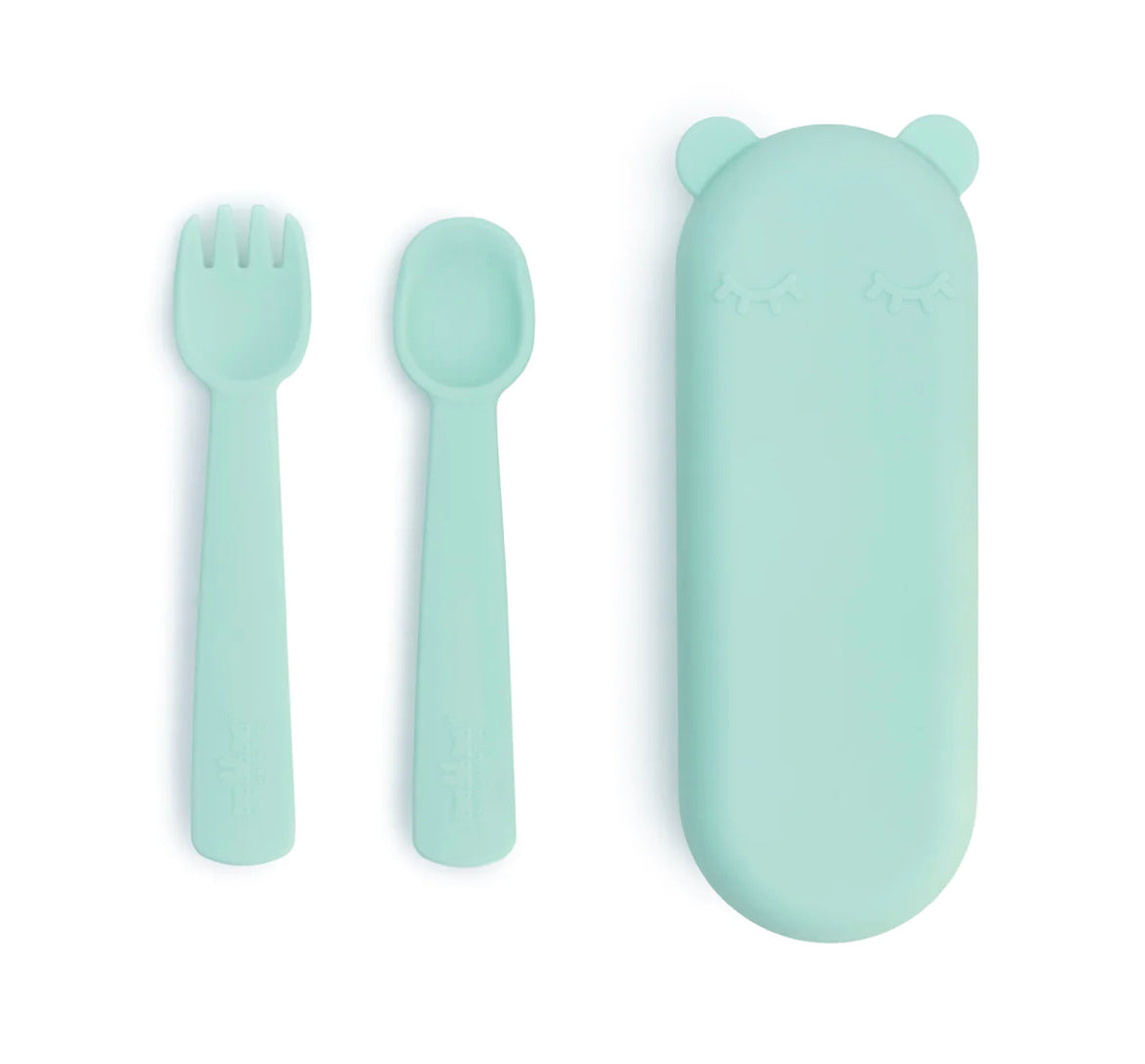 Feedie Fork & Spoon set with travel case