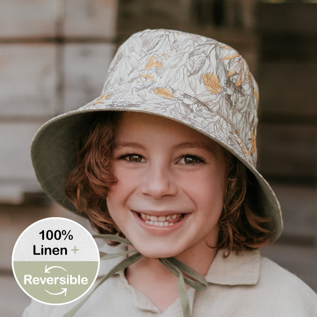 'Explorer' Classic Bucket Sun Hat - Mallee / Moss