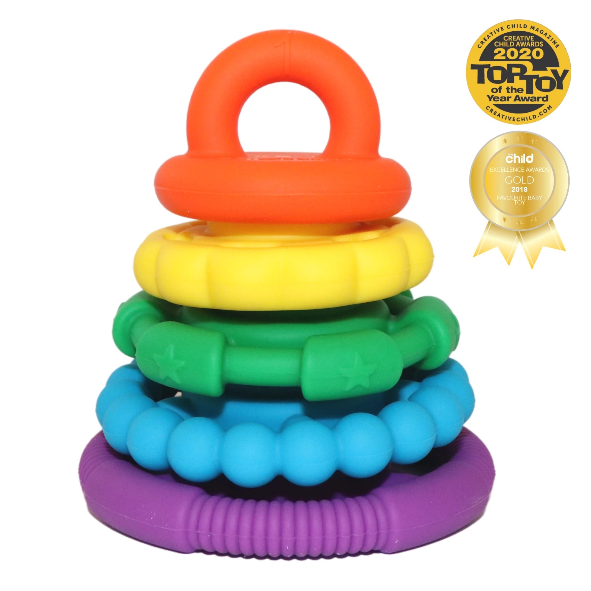 Jellystone Rainbow Stacker & Teether Toy