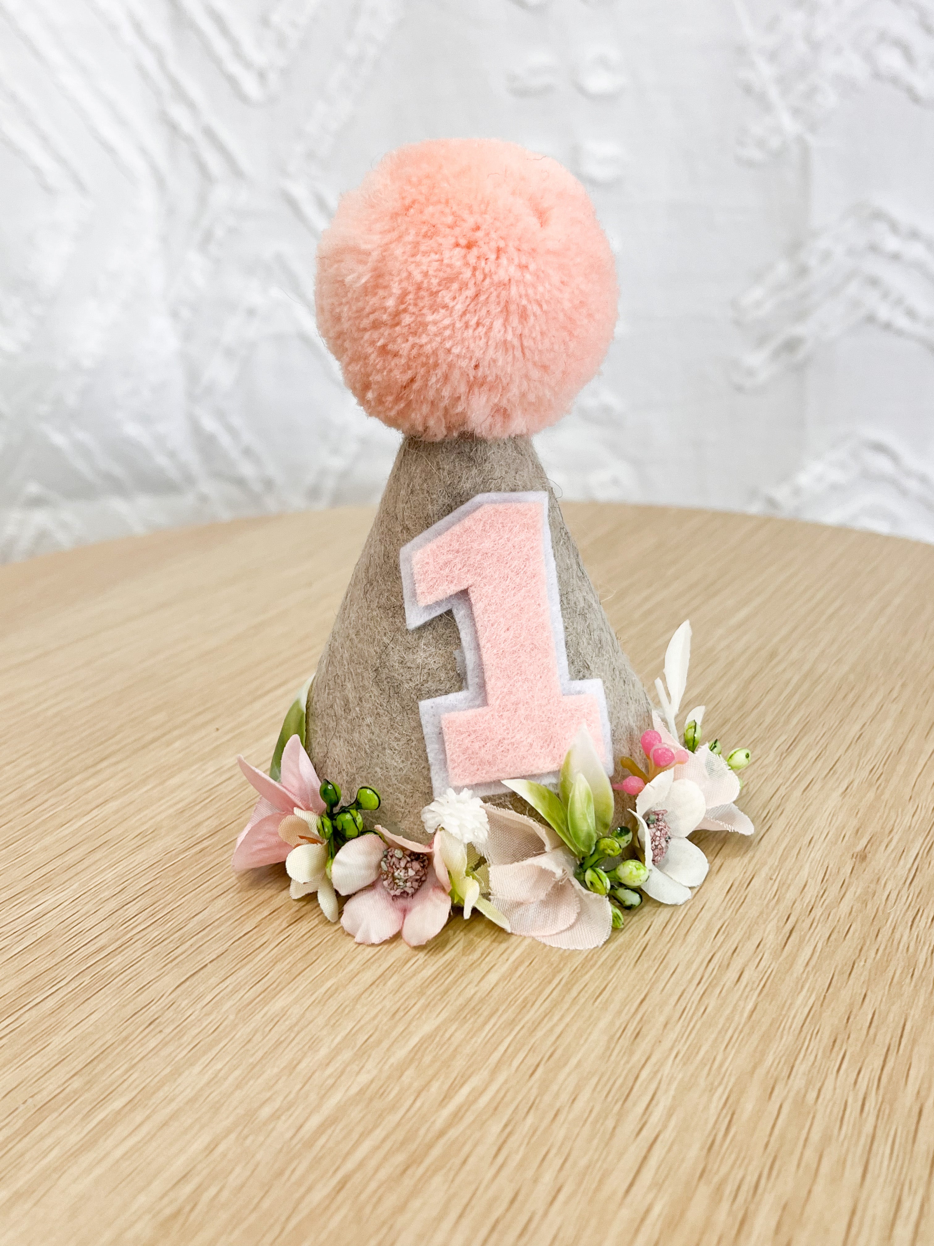 Nash & Willow | Party Hat | Natural & Flower